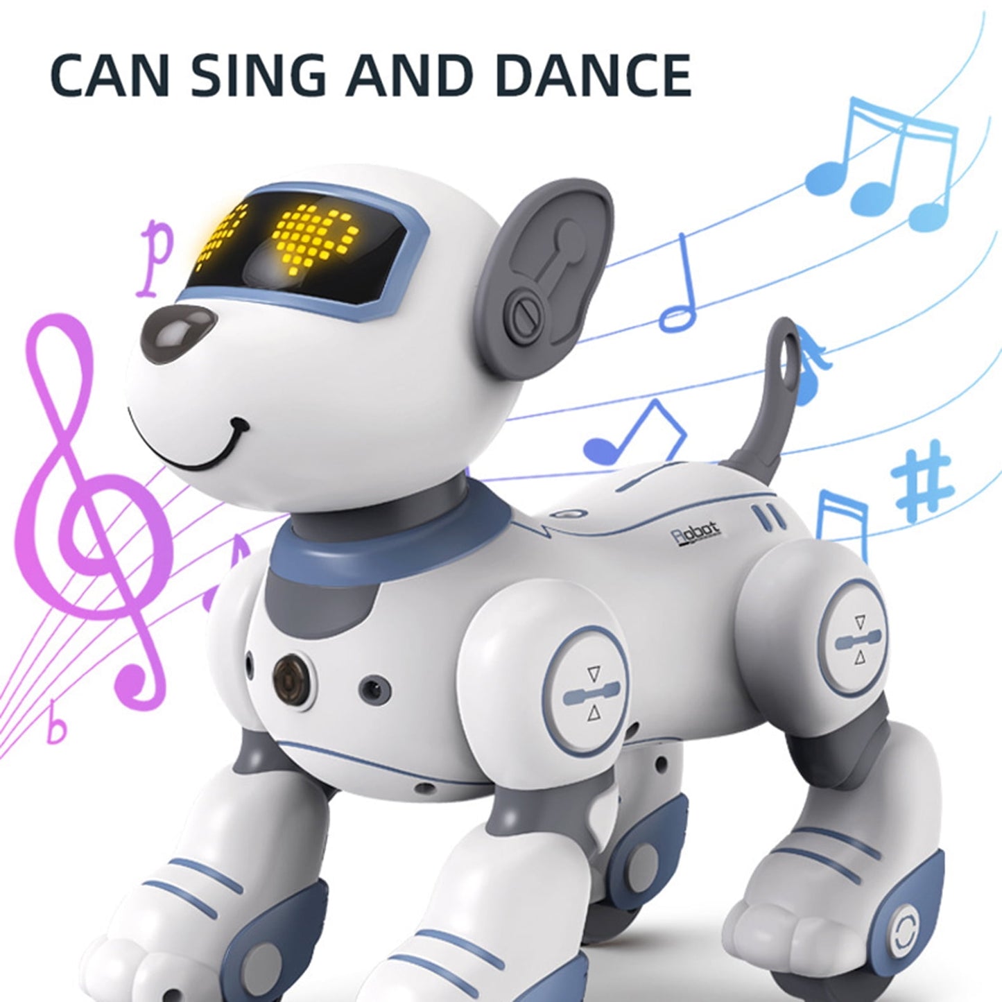 Interactive Robot Dog Toy for Kids β Remote Control Smart Pet with Touch & Follow, Singing, Dancing, and Programmable Play β Fun Gift for Boys & Girls Ages 3-12