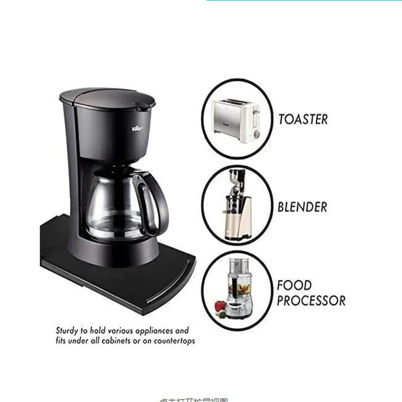 Under Cabinet Sliding Tray for Coffee Maker, Blender & Kitchen Appliances