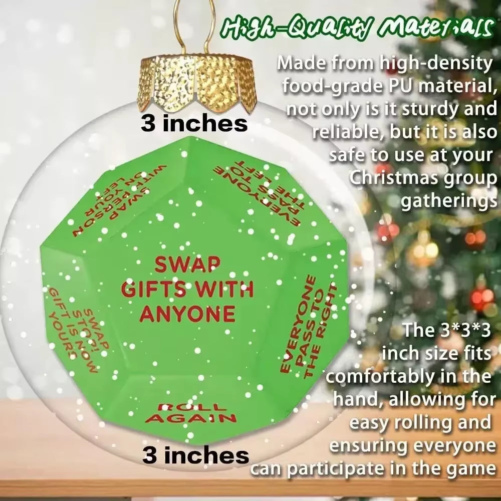 Christmas Party Dice Game – Creative Santa Swap Gift Exchange Fun for Families, Kids & Adults