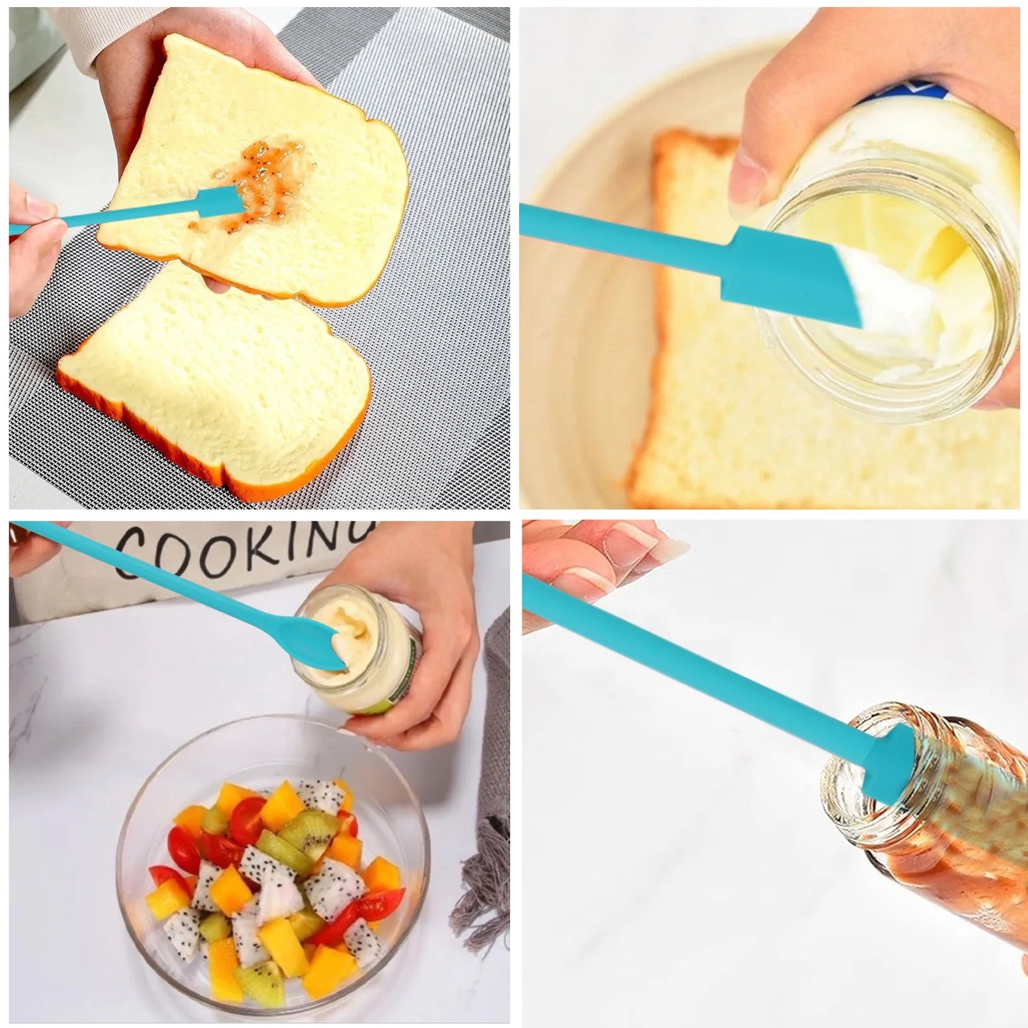 7-Piece Silicone Spatula Set β Heat-Resistant, BPA-Free, Non-Stick Kitchen Utensils for Baking & Cooking