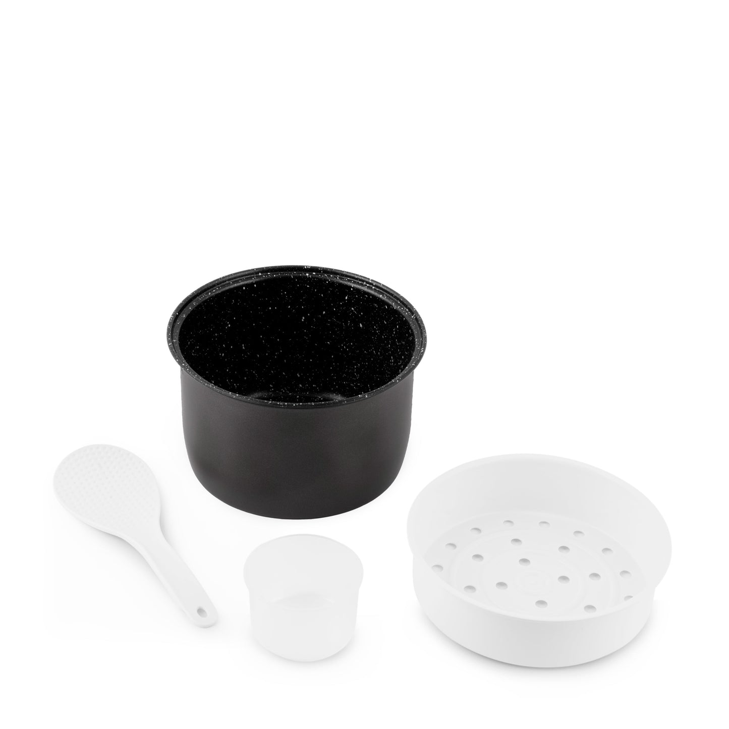 8-Cup Rice Cooker – Granite Nonstick Pot, One-Touch Cooking & Auto Keep-Warm