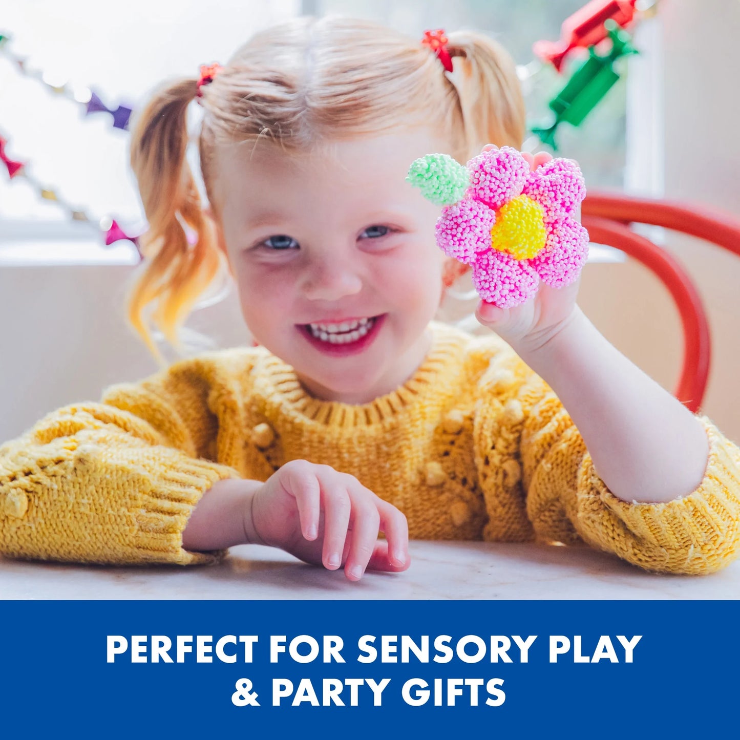 Sensory Foam Toy 8-Pack – Non-Sticky Moldable Fidget Foam for Kids Ages 3+, Educational Gift for Creative Play