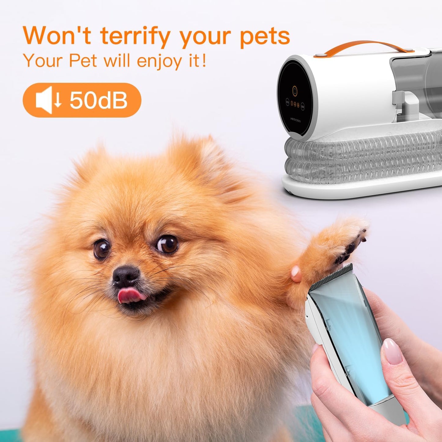 Dog Grooming Vacuum Kit β 12,000Pa Powerful Pet Hair Remover with 2L Large Dust Cup, Low-Noise Shedding & Trimming System for Dogs and Cats
