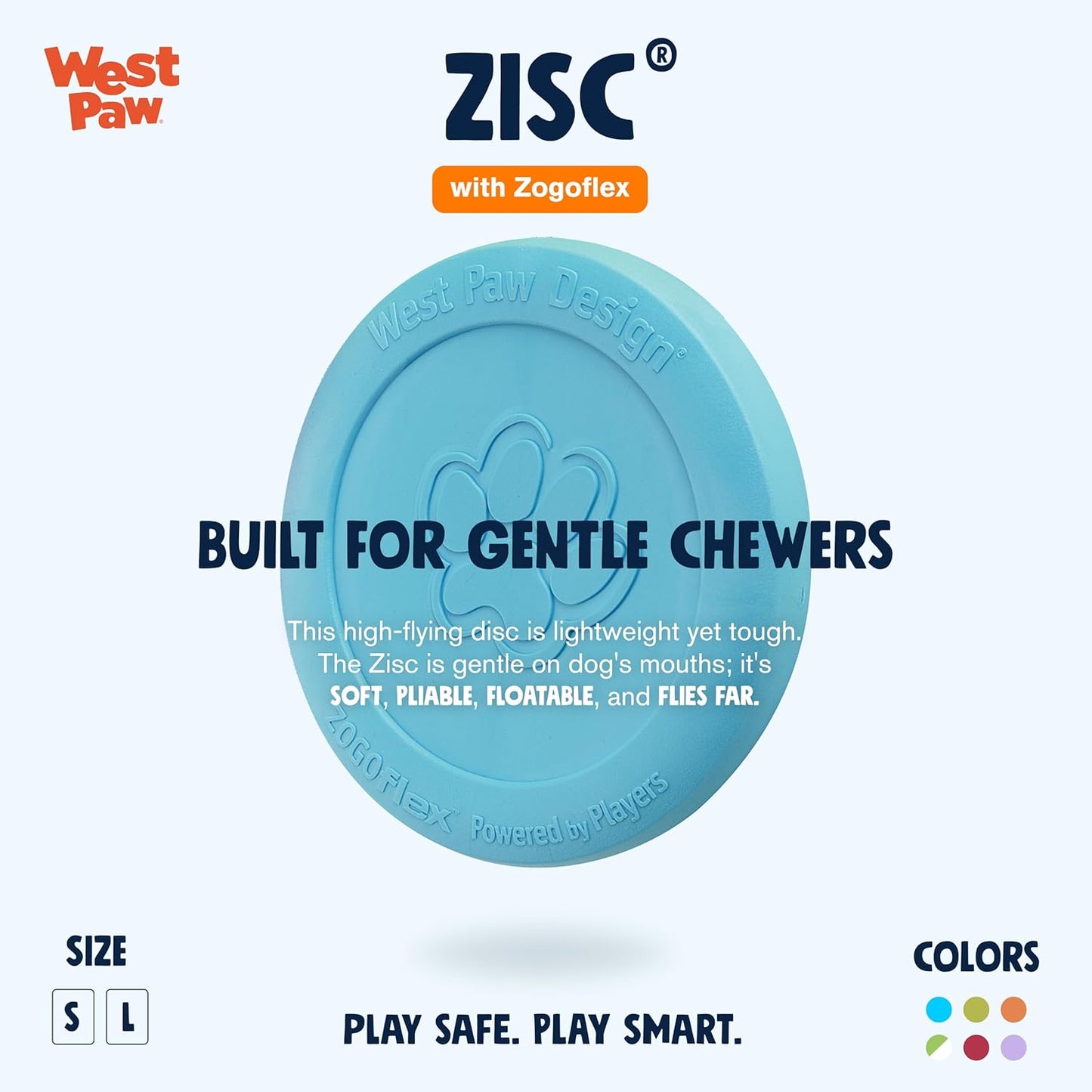 Dog Flying Disc – Lightweight, Floatable & Durable Fetch Toy for Dogs and Puppies, Doubles as Food/Water Bowl (Blue & Orange)
