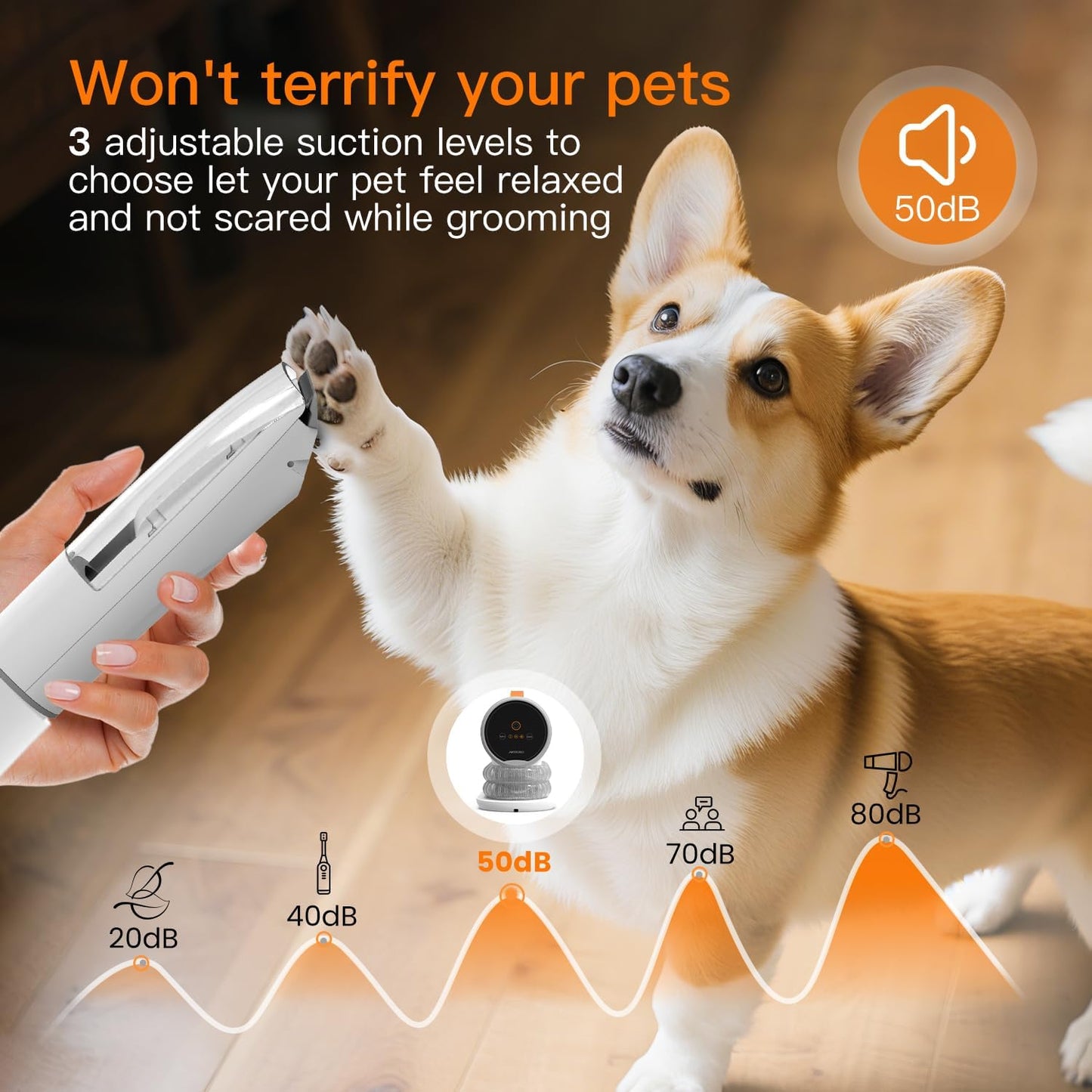 Dog Grooming Vacuum Kit β 12,000Pa Powerful Pet Hair Remover with 2L Large Dust Cup, Low-Noise Shedding & Trimming System for Dogs and Cats