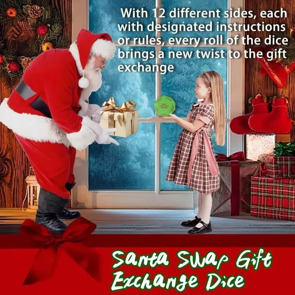 Christmas Party Dice Game – Creative Santa Swap Gift Exchange Fun for Families, Kids & Adults