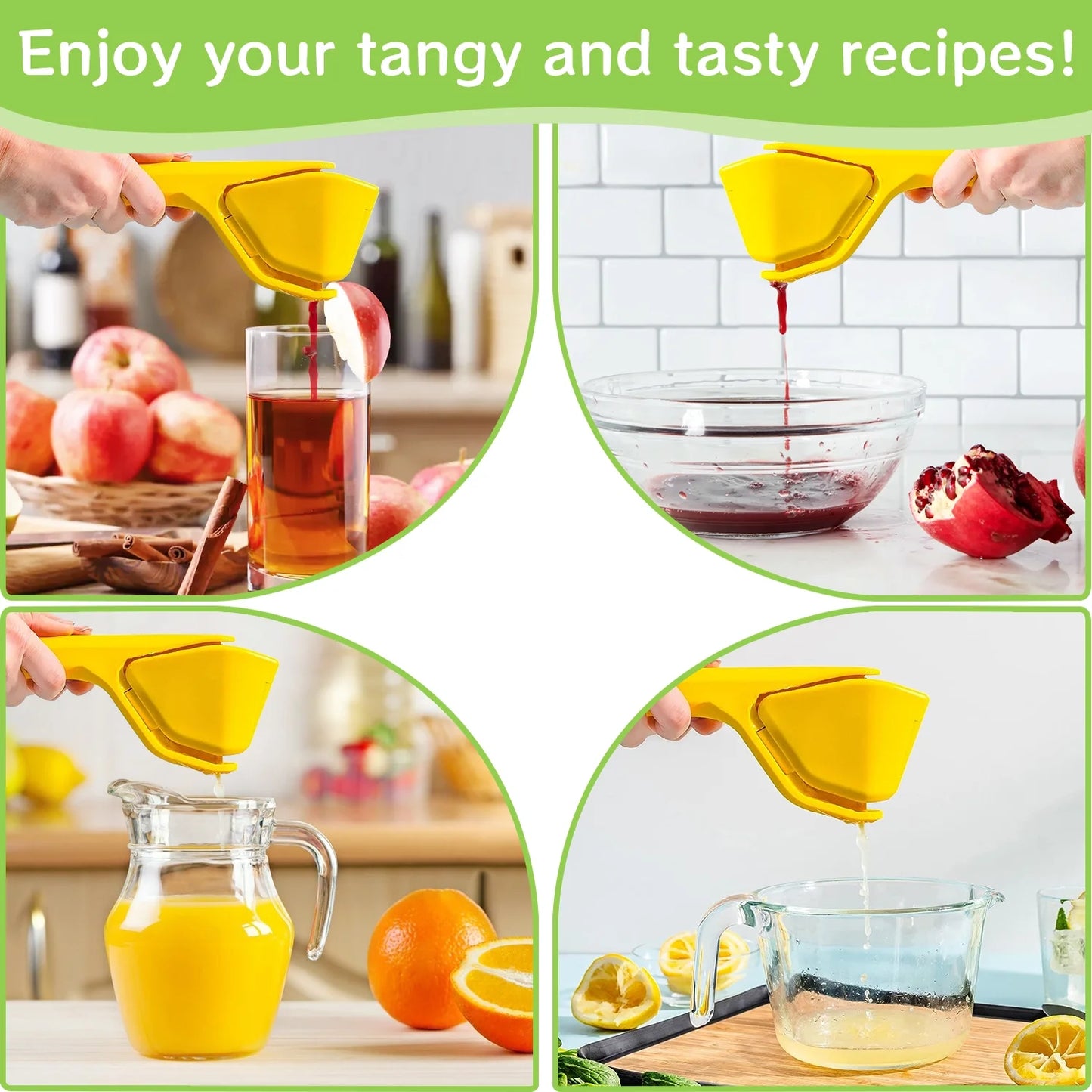 Manual Lemon & Lime Squeezer – Easy-to-Use Citrus Juicer with Leverage Handle & Built-In Strainer for Maximum Juice Extraction