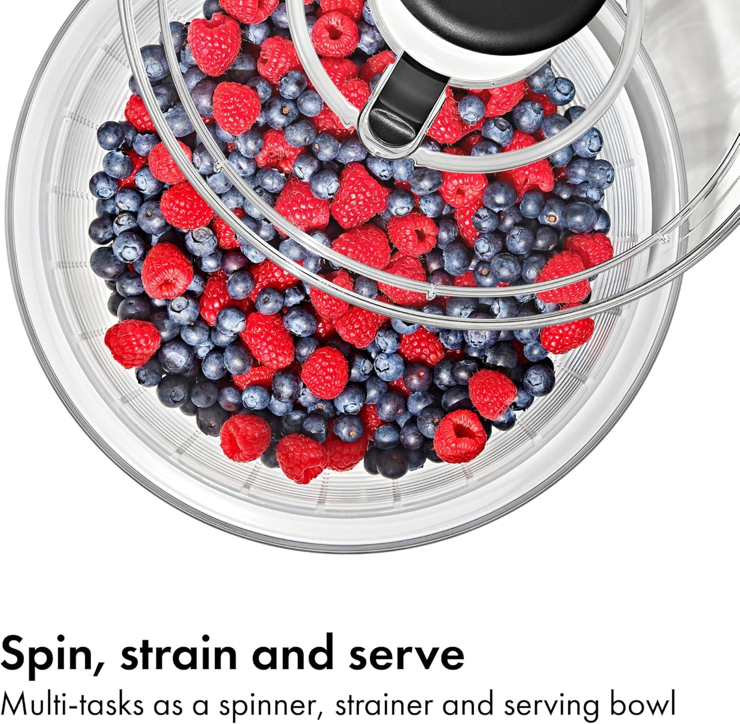 Quick-Dry Salad Spinner – Large 6.2 QT Lettuce Washer, Fruit & Veggie Cleaner with Strainer Bowl