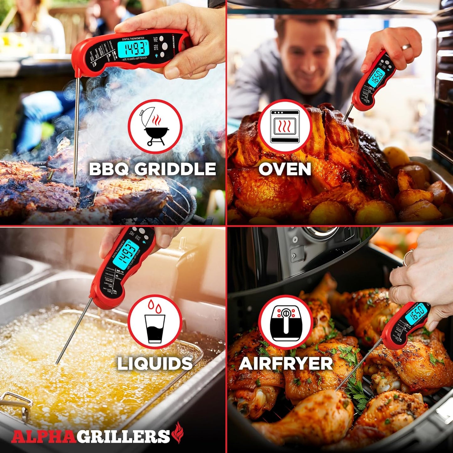 Instant Read Digital Meat Thermometer | Fast & Accurate Cooking Tool