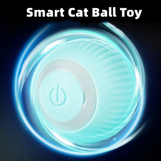 Automatic Rolling Cat Toy Ball – Interactive Smart Toy for Indoor Cats & Kittens