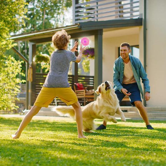 LED Spiky Bouncy Balls – Flashing Light-Up Sensory Toys, 5-Pack in Mixed Colors