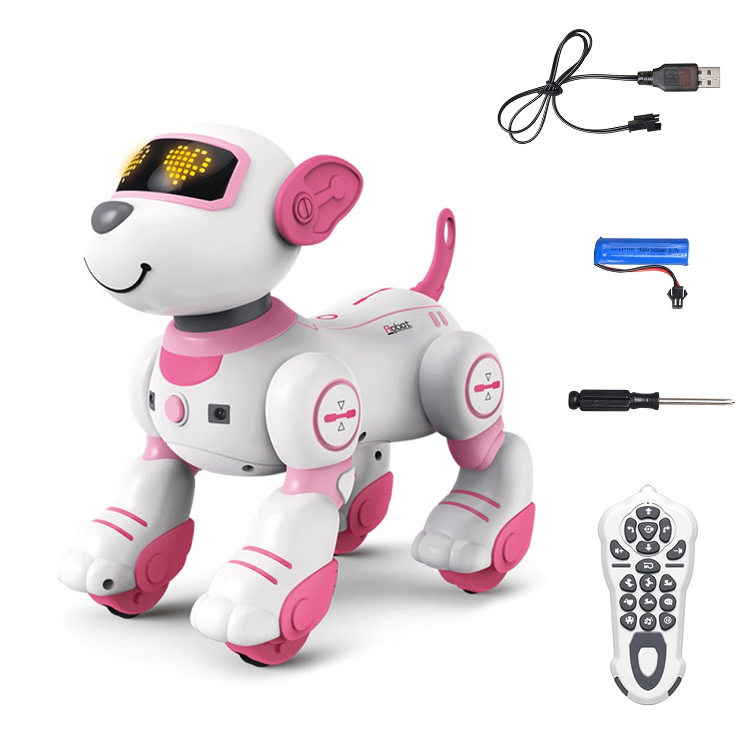 Interactive Robot Dog Toy for Kids β Remote Control Smart Pet with Touch & Follow, Singing, Dancing, and Programmable Play β Fun Gift for Boys & Girls Ages 3-12