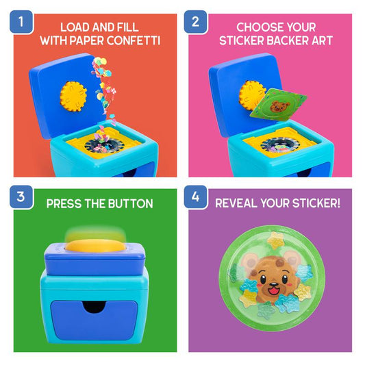 3D Sticker Maker Kit – DIY Puffy Sticker Machine, Mess-Free Craft Kit for Kids, Creative Gifts for Boys & Girls Ages 5+