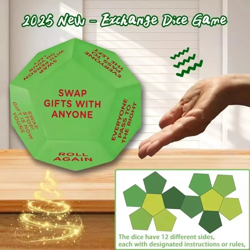 Christmas Party Dice Game – Creative Santa Swap Gift Exchange Fun for Families, Kids & Adults