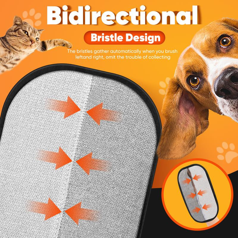 Pet Hair Remover Gloves – Reusable Electrostatic Grooming Mitt for Cats & Dogs, Removes Fur from Furniture, Cloths & Car Seats