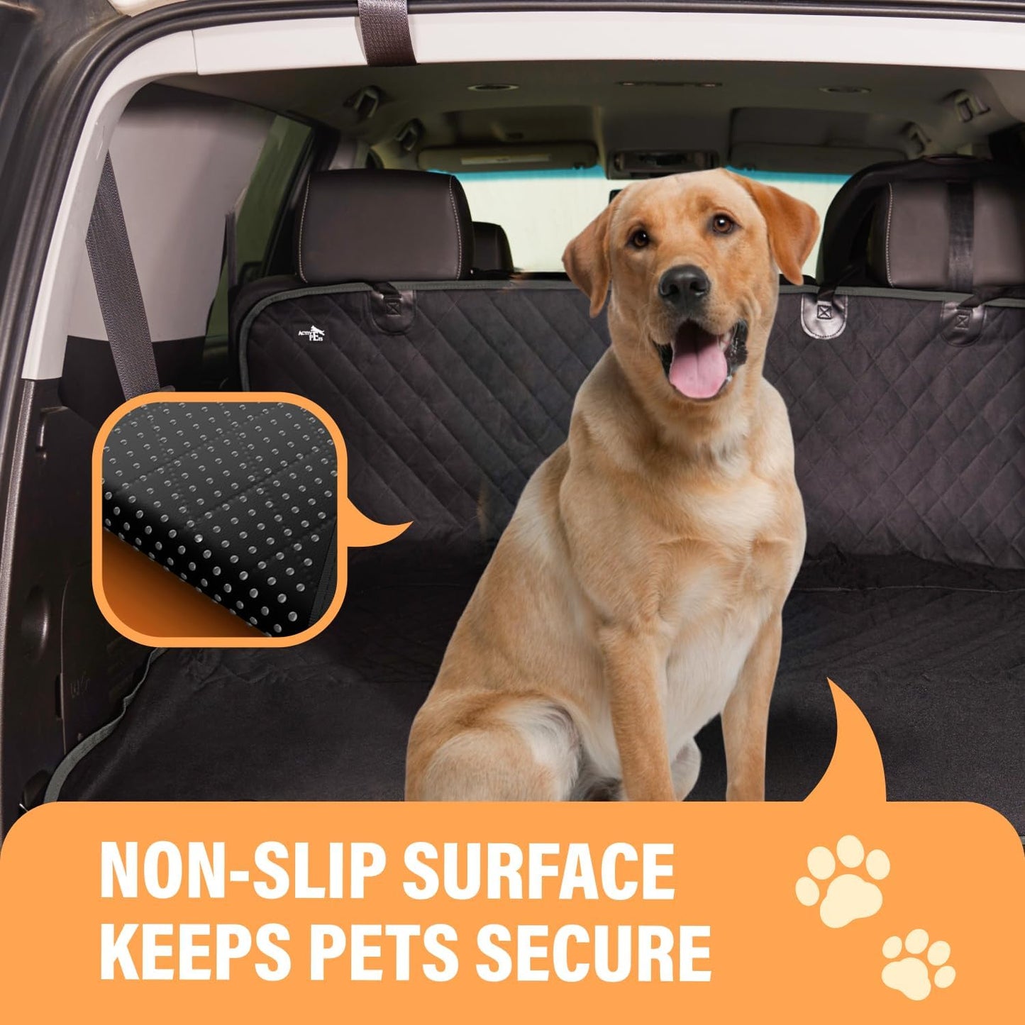 Waterproof Dog Car Seat Cover – Non-Slip Hammock Protector for Cars & SUVs (53" x 56")