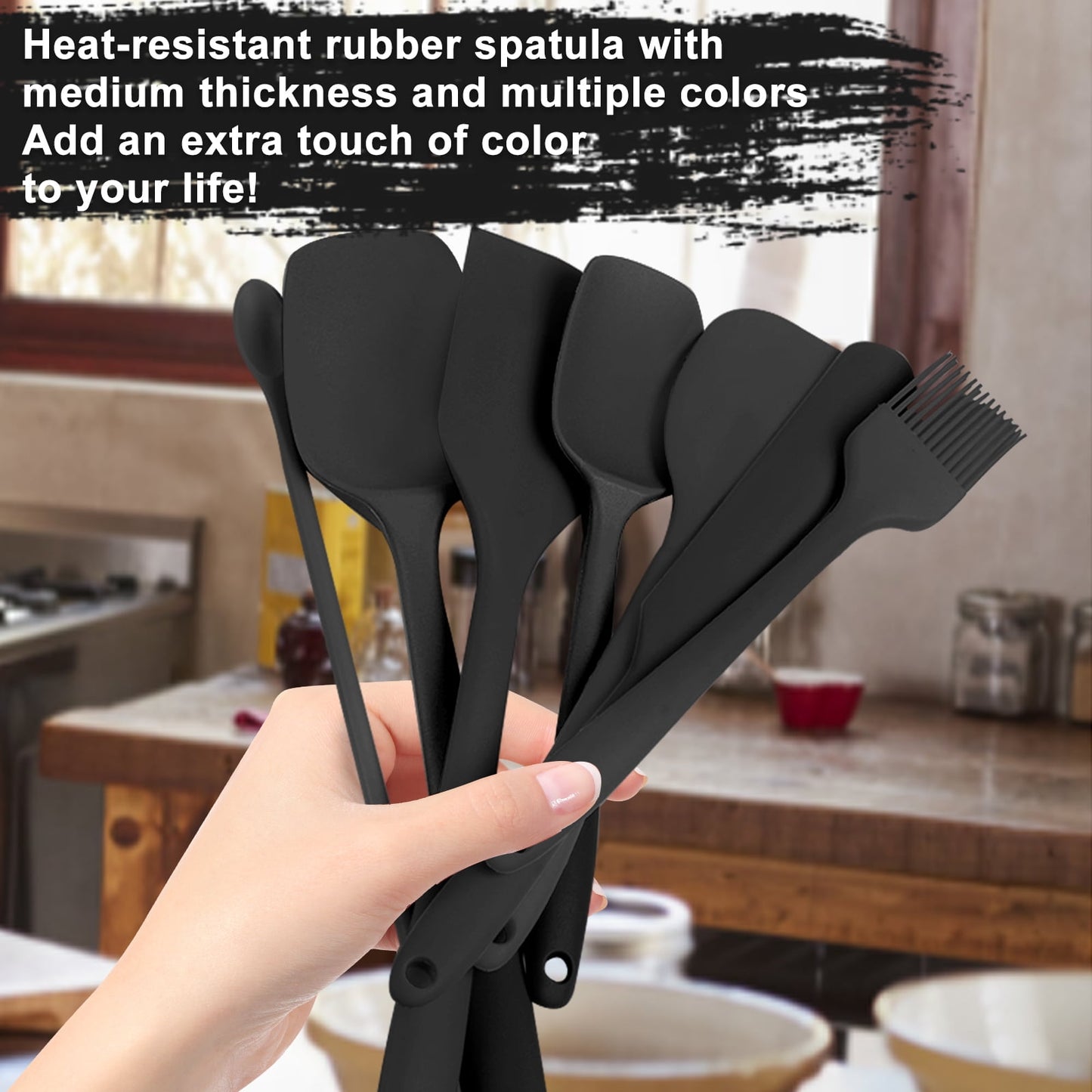 7-Piece Silicone Spatula Set β Heat-Resistant, BPA-Free, Non-Stick Kitchen Utensils for Baking & Cooking