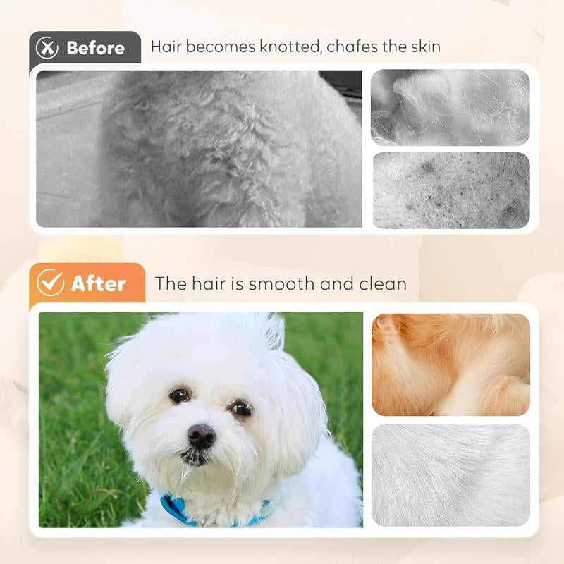Pet Grooming Bath Brush – Shampoo Dispenser Scrubber for Dogs & Cats, Perfect for Long or Short Hair