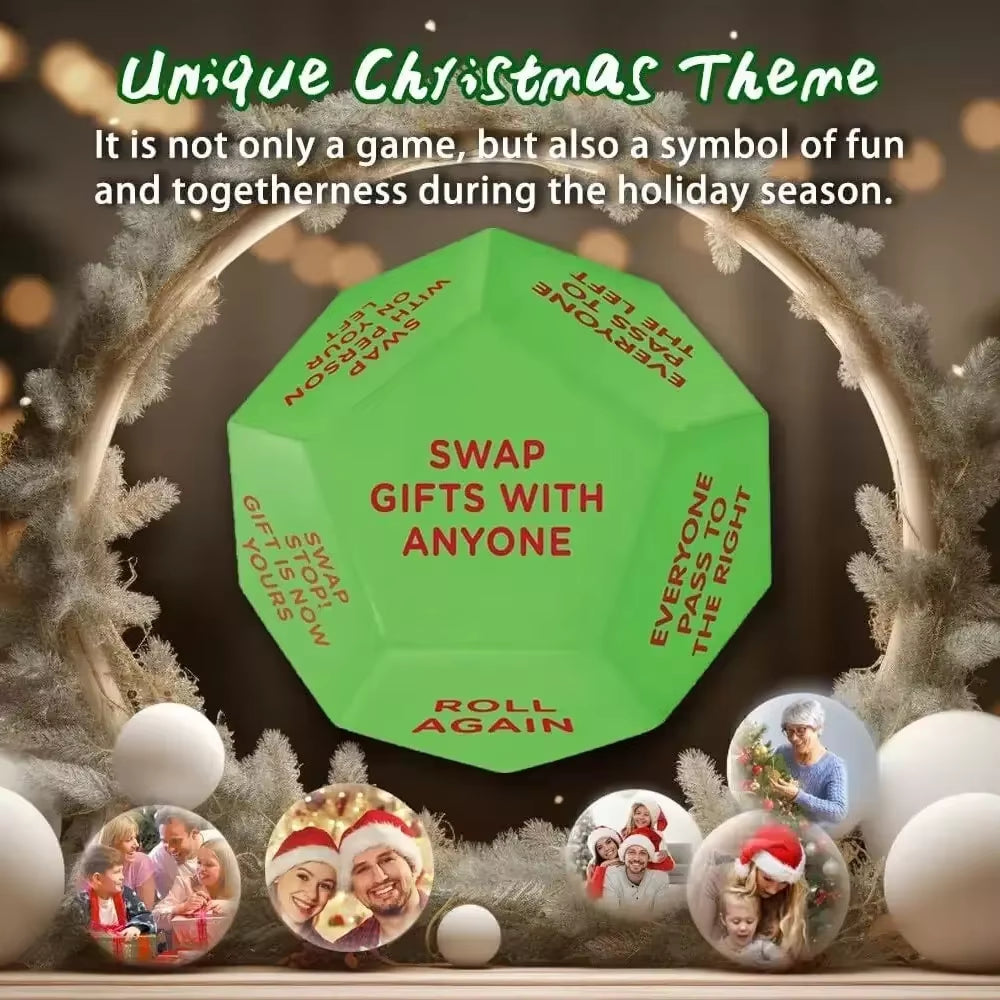 Christmas Party Dice Game – Creative Santa Swap Gift Exchange Fun for Families, Kids & Adults