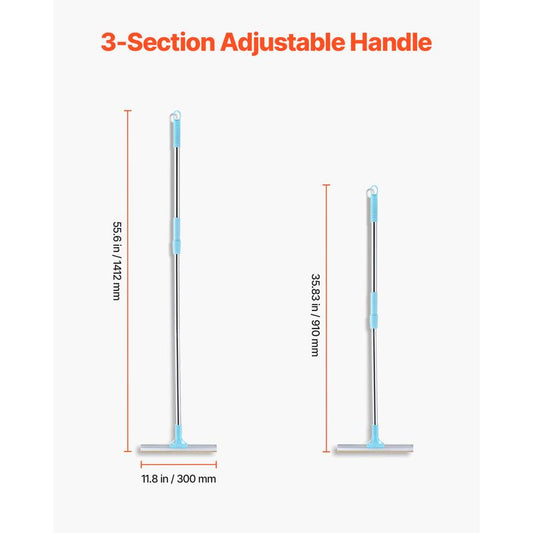 Pet Hair Removal Carpet Rake – Adjustable Long Handle Broom for Dog & Cat Fur on Carpets, Rugs, Furniture & Mats