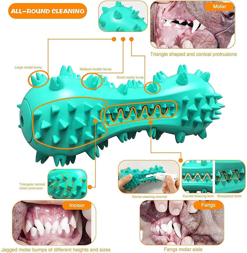Durable Dog Chew Toy – Rubber Molar Stick for Teeth Cleaning & Dental Health (For Strong Chewers)