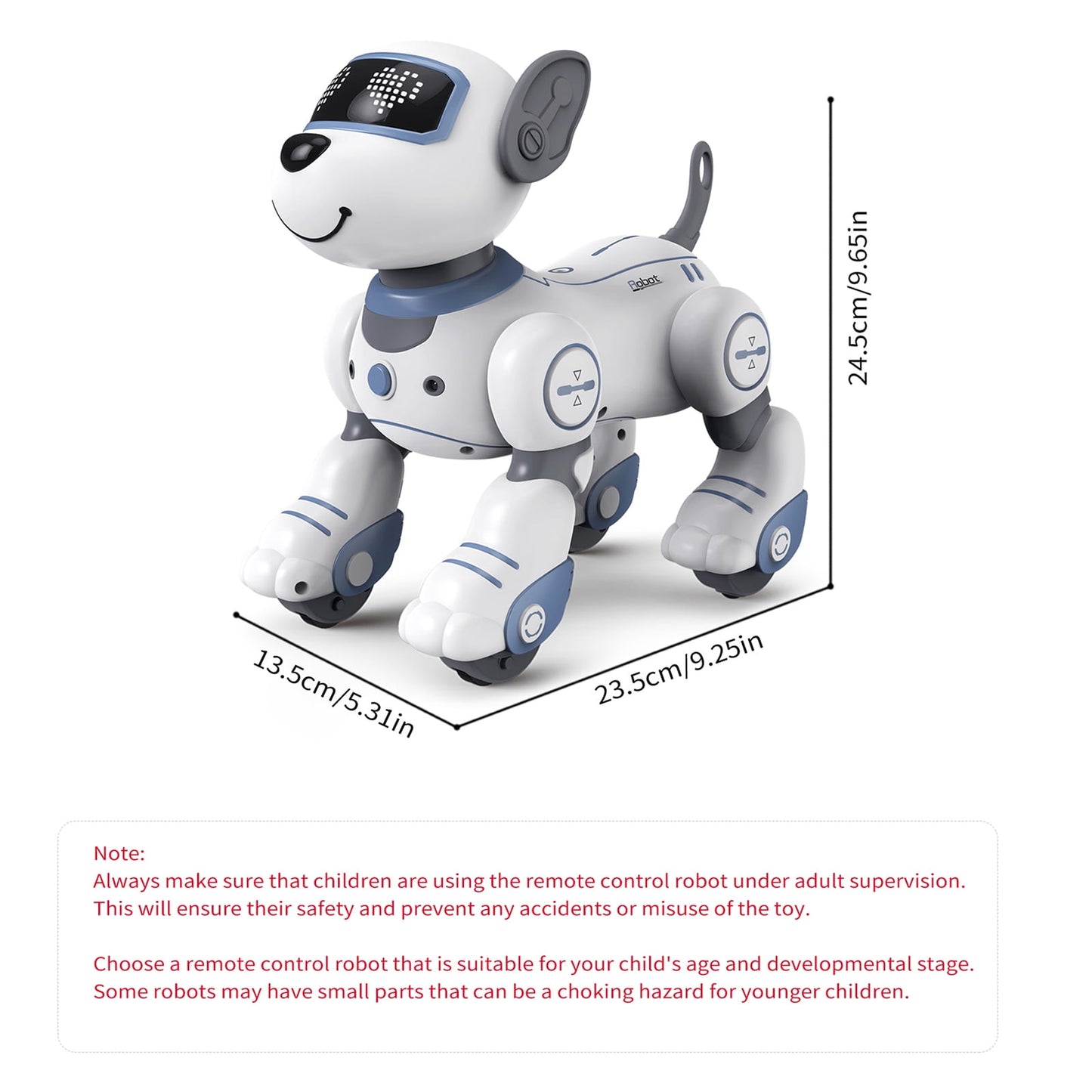 Interactive Robot Dog Toy for Kids β Remote Control Smart Pet with Touch & Follow, Singing, Dancing, and Programmable Play β Fun Gift for Boys & Girls Ages 3-12