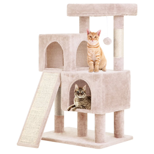 36-Inch Cat Tree Tower for Indoor Cats – Multi-Level Activity Center with Scratching Posts, Condos & Toys (3 Colors)