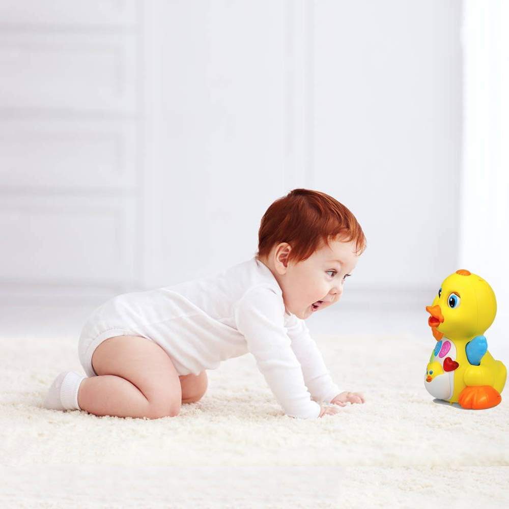 Musical Walking Duck Toy | Interactive Light & Sound Baby Toy