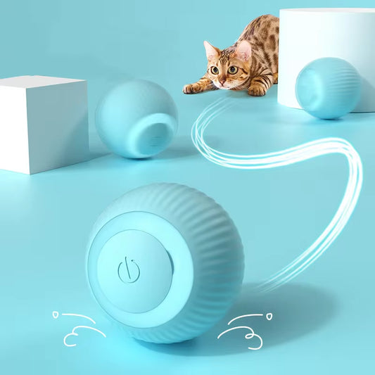 Automatic Rolling Cat Toy Ball – Interactive Smart Toy for Indoor Cats & Kittens