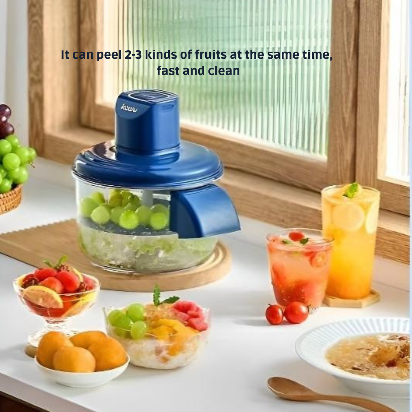 Fully Automatic Electric Fruit & Vegetable Peeler | Rechargeable