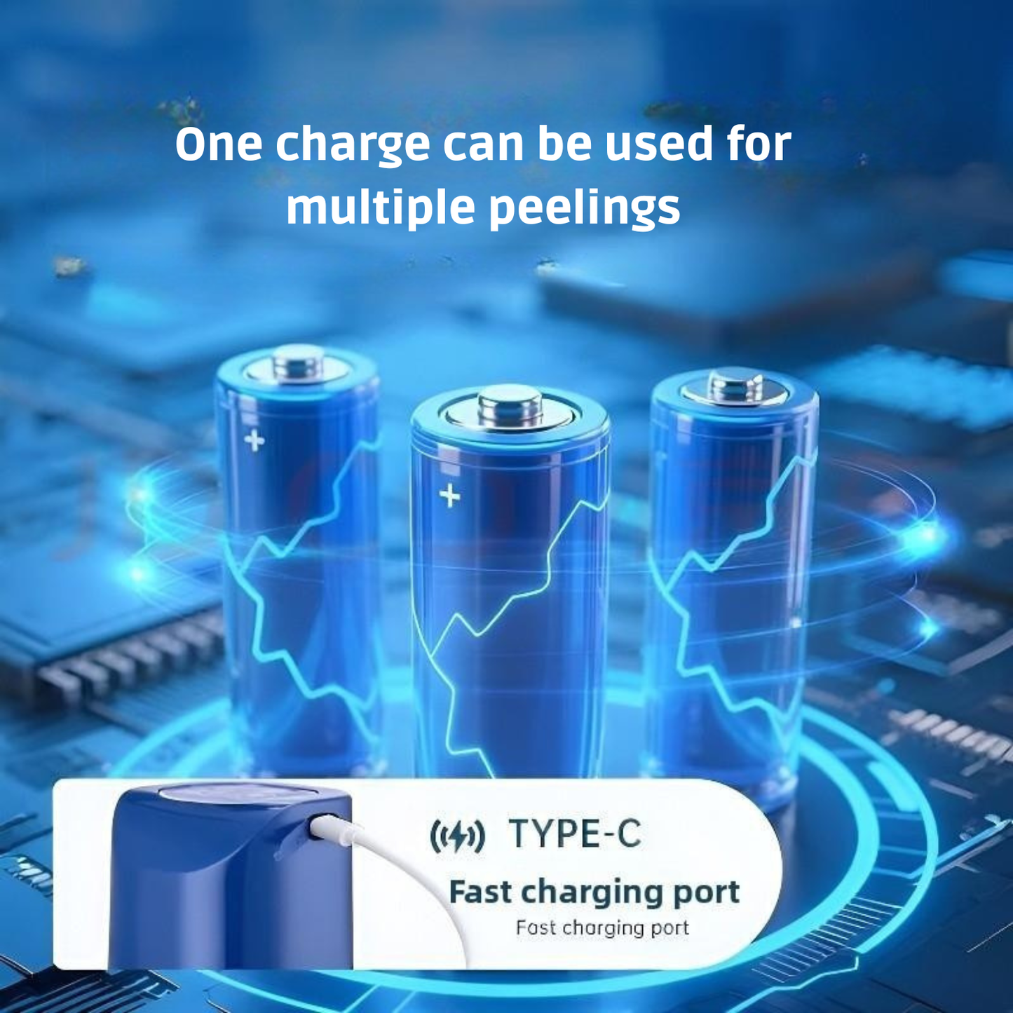 Fully Automatic Electric Fruit & Vegetable Peeler | Rechargeable