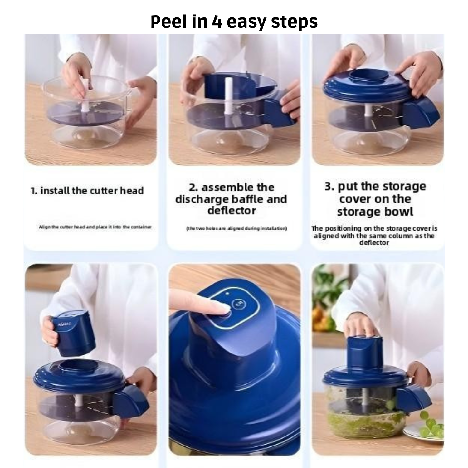 Fully Automatic Electric Fruit & Vegetable Peeler | Rechargeable