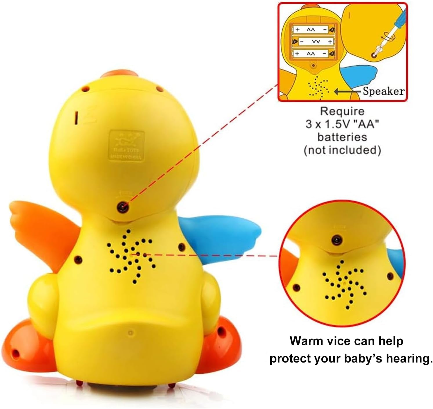 Musical Walking Duck Toy | Interactive Light & Sound Baby Toy