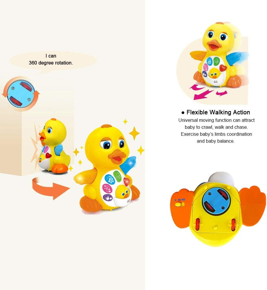 Musical Walking Duck Toy | Interactive Light & Sound Baby Toy