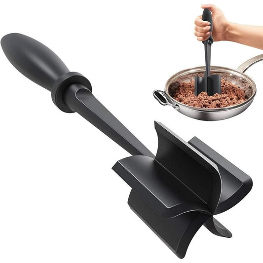 Nonstick Meat Chopper Utensil – Heat-Resistant Nylon Cooking Tool for Hamburger, Tacos & More”