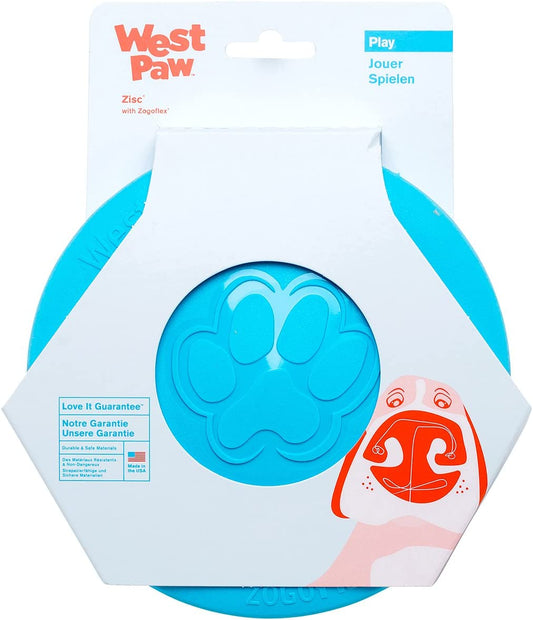Dog Flying Disc – Lightweight, Floatable & Durable Fetch Toy for Dogs and Puppies, Doubles as Food/Water Bowl (Blue & Orange)