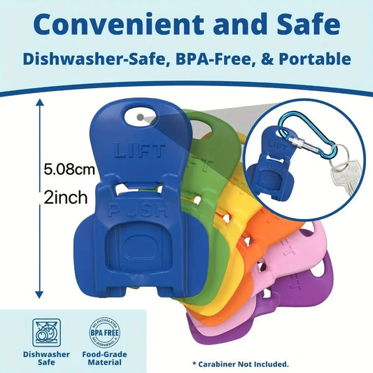  Reusable Drink Can Tab Opener & Cover – Multi-Pack Option