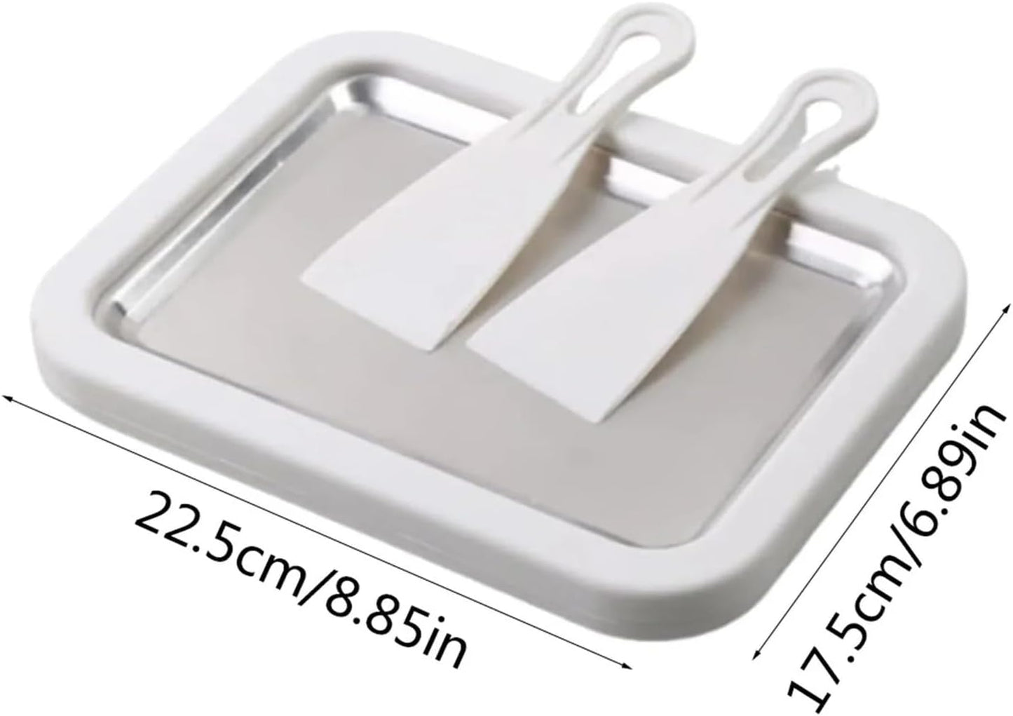 Rolled Ice Cream Maker Pan | DIY Frozen Dessert Kit