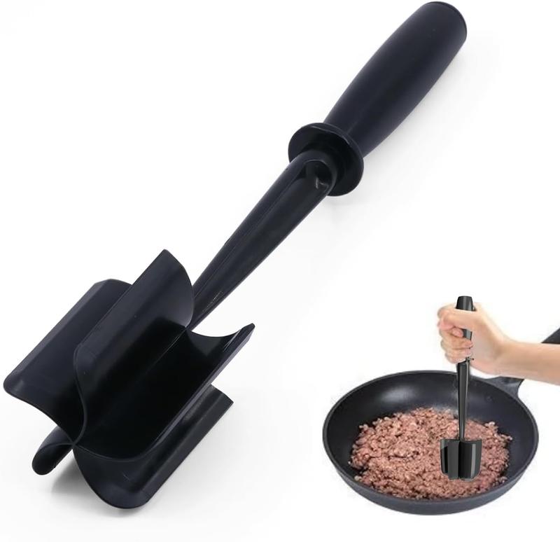Nonstick Meat Chopper Utensil – Heat-Resistant Nylon Cooking Tool for Hamburger, Tacos & More”