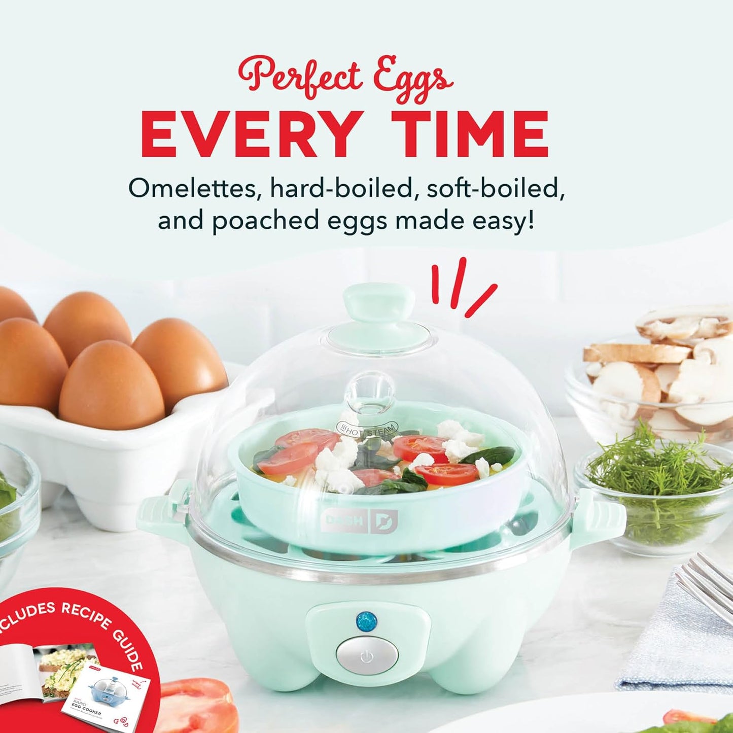 Rapid Egg Cooker – Electric Multi-Egg Boiler & Poacher