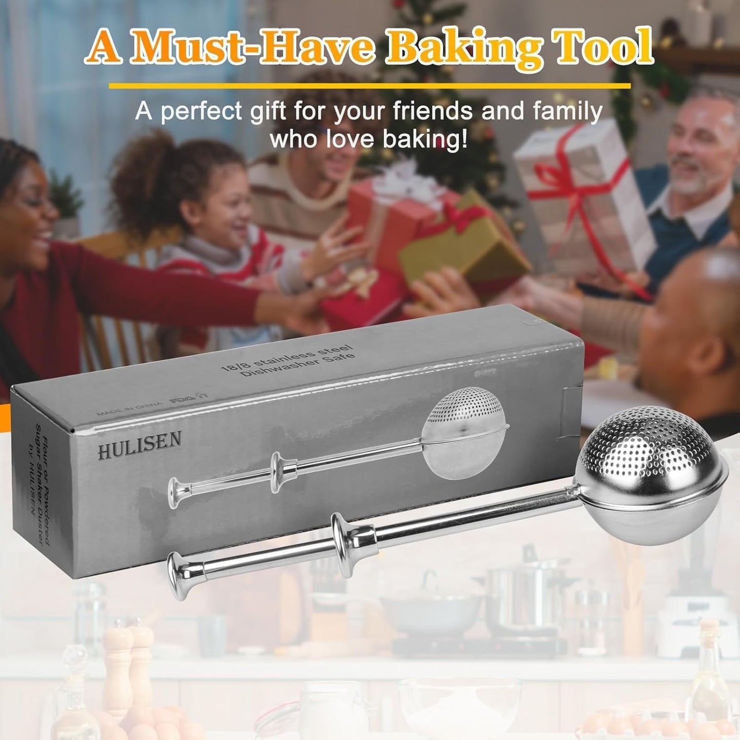 Bakers Dusting Wand | Stainless Steel Flour & Sugar Shaker