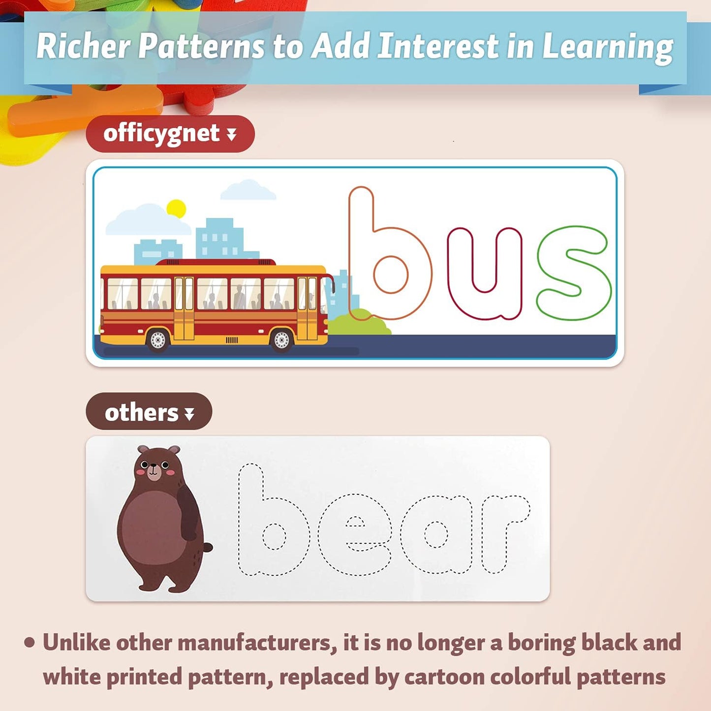 Sight Words Learning Toy for Kids 3–6 | Wooden Reading & Spelling Game