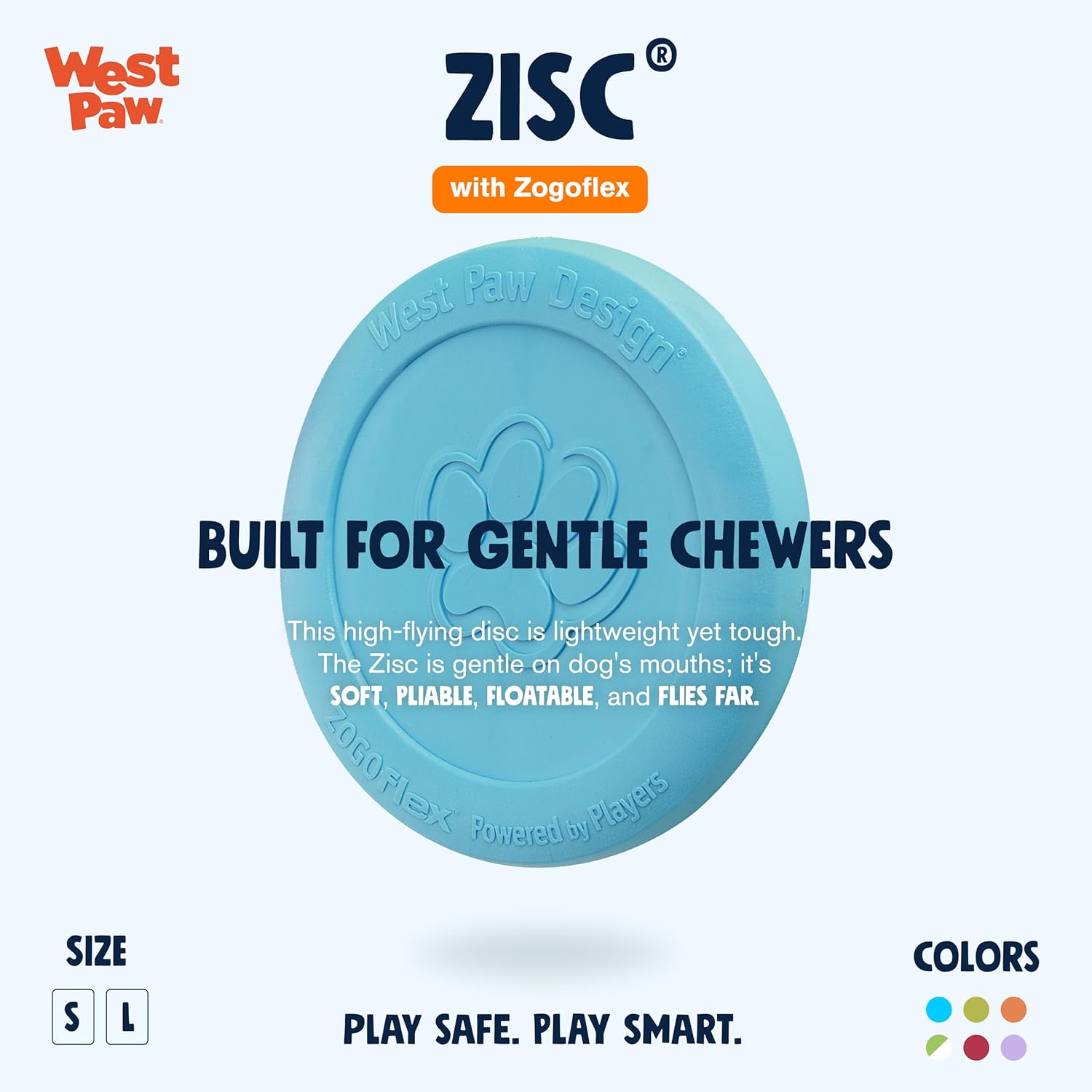 Dog Flying Disc – Lightweight, Floatable & Durable Fetch Toy for Dogs and Puppies, Doubles as Food/Water Bowl (Blue & Orange)