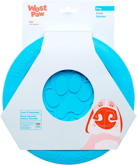 Dog Flying Disc – Lightweight, Floatable & Durable Fetch Toy for Dogs and Puppies, Doubles as Food/Water Bowl (Blue & Orange)