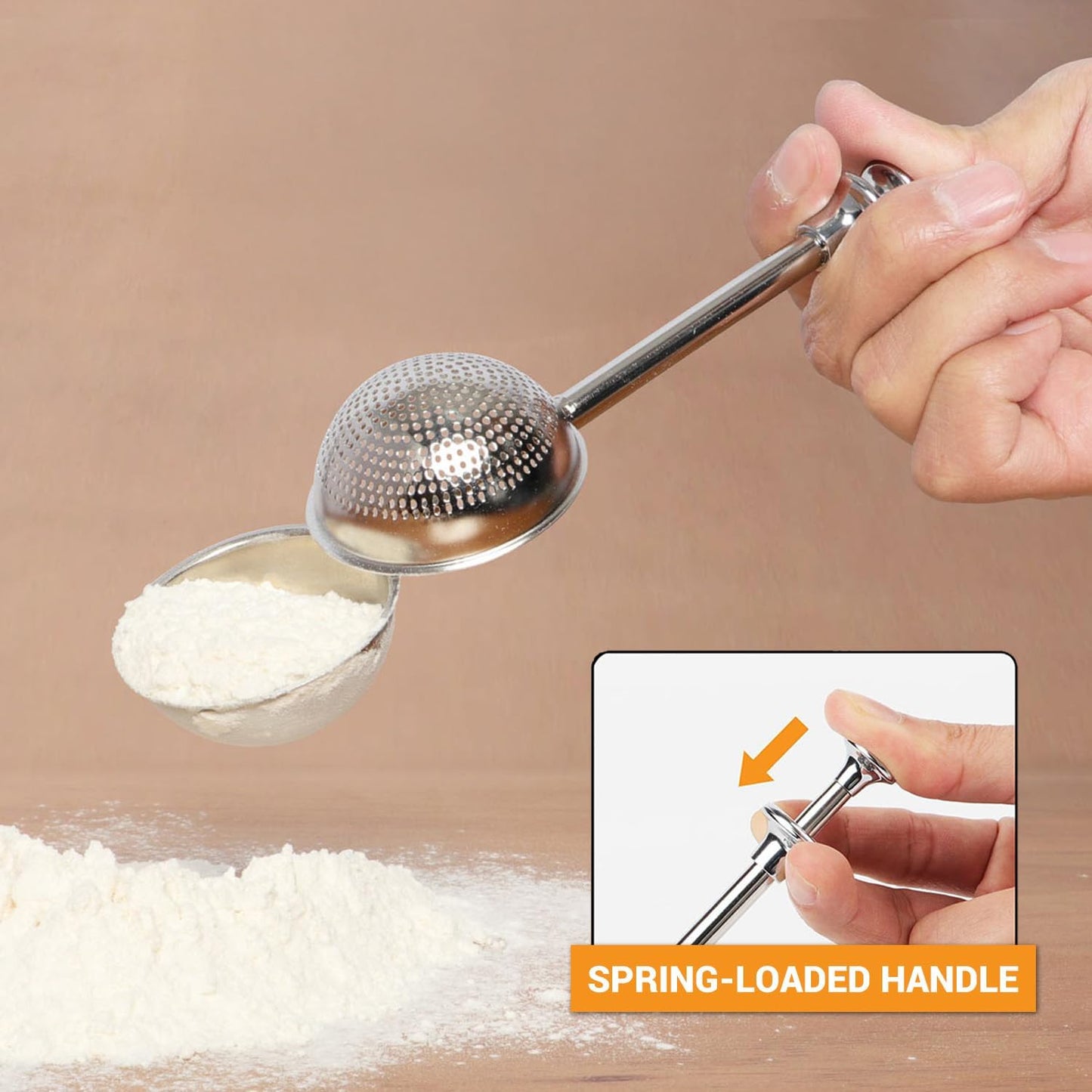 Bakers Dusting Wand | Stainless Steel Flour & Sugar Shaker