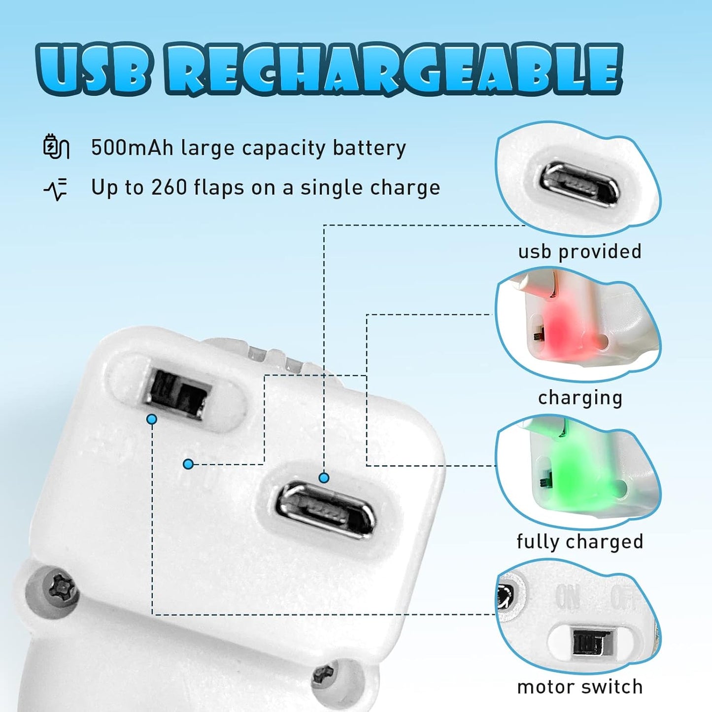 Interactive Flapping Bird Cat Toy with Catnip – Chirping, Touch-Activated & USB Rechargeable