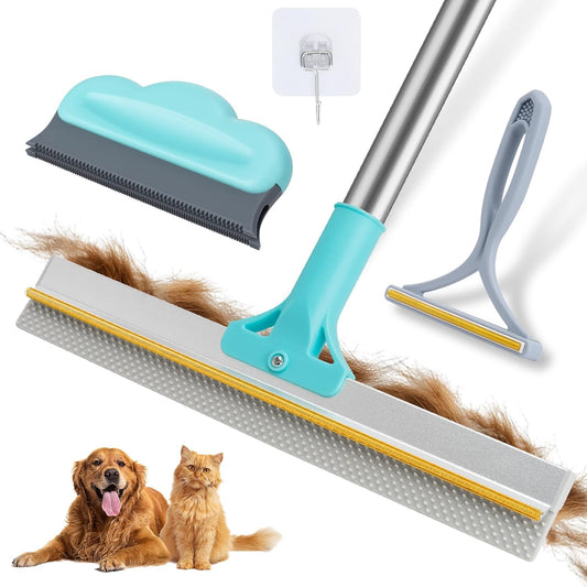 Pet Hair Removal Tool Kit | Deep-Clean Carpet & Furniture Rake