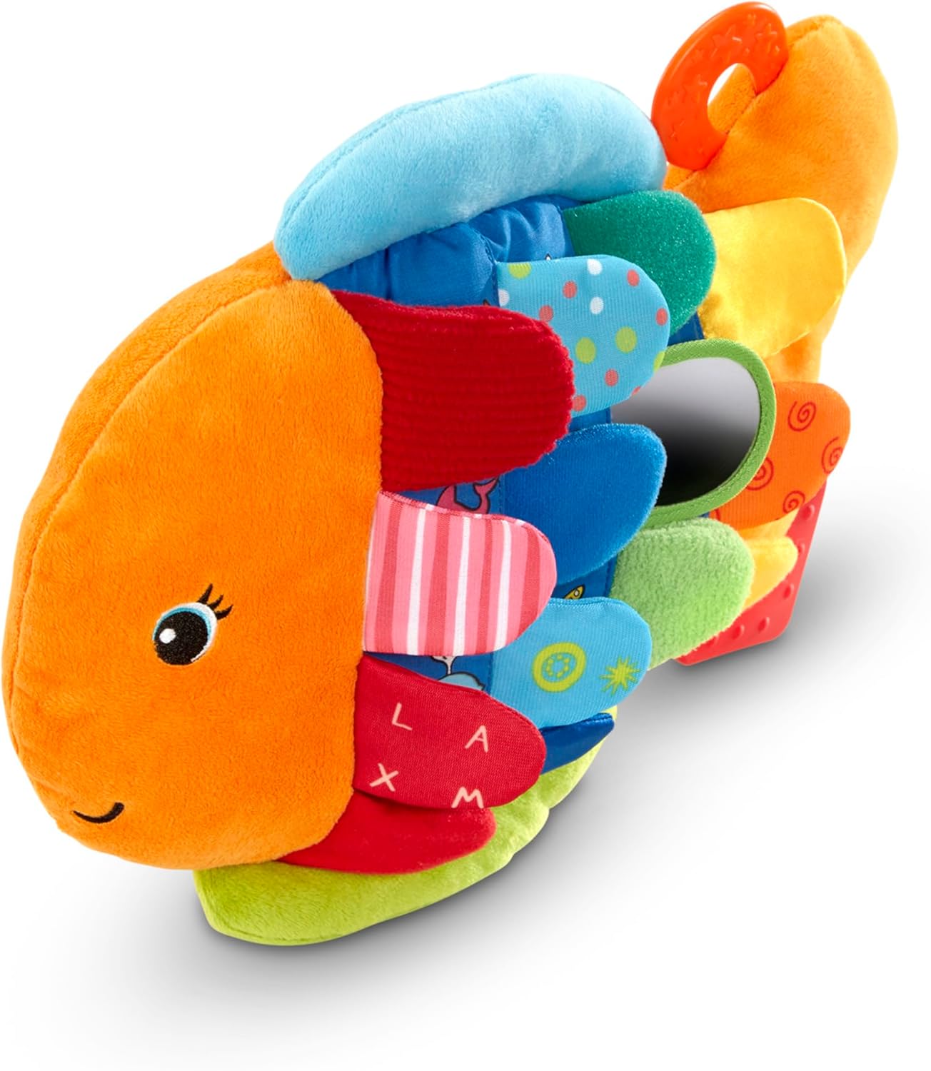 Flip Fish Soft Baby Sensory Toy – Crinkle, Mirror & Plush Activity Toy