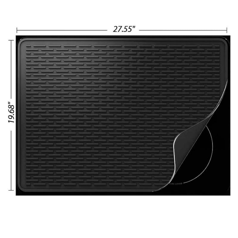 Silicone Glass Top Stove Cover – 28x20 Inch Heat-Resistant Cooktop Protector & Kitchen Drying Mat