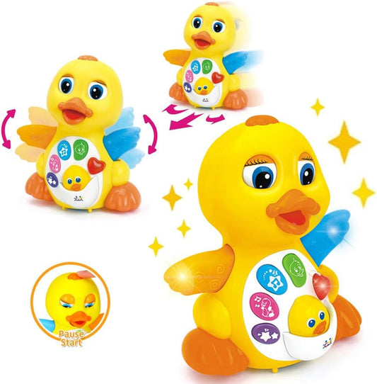 Musical Walking Duck Toy | Interactive Light & Sound Baby Toy